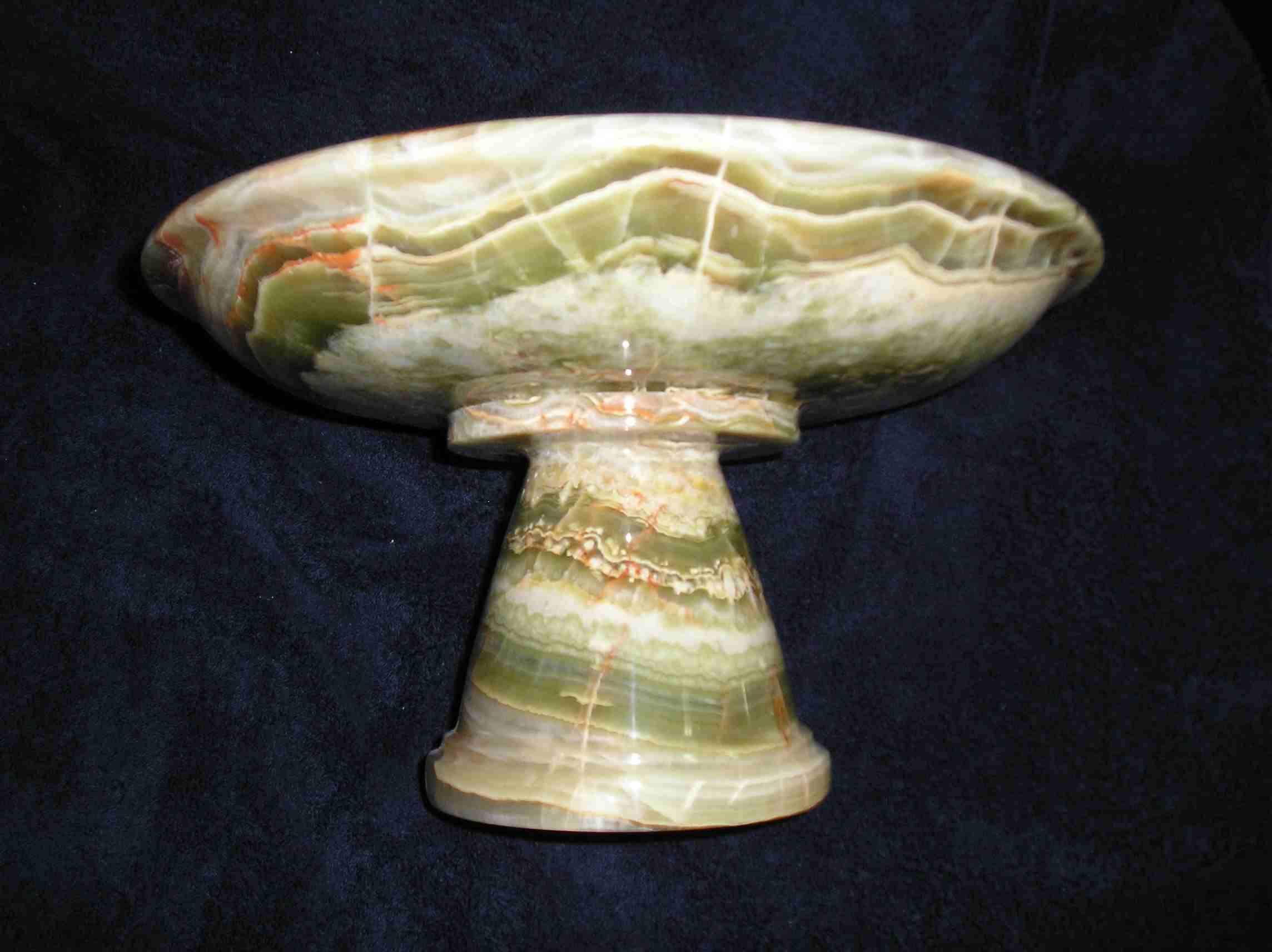 CARVED ONYX STAND